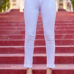 VASVI Women Relaxed Easy Wash Mid Rise Cotton Regular Fit Trouser-picture-4
