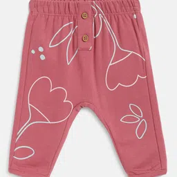 Chicco Girls Printed Mid-Rise Relaxed Cotton Easy Wash Trousers-picture-28