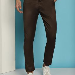 Indian Needle Men Relaxed Tapered Fit Easy Wash Trousers-image-17