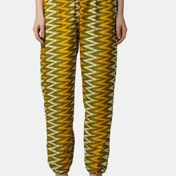 Popwings Women Geometric Printed Relaxed Loose Fit Easy Wash Joggers-image-25