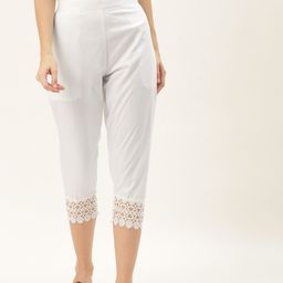 RIVI Women Cotton Classic Easy Wash Trousers-image-16