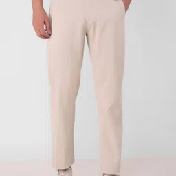 Crimsoune Club Men Smart Straight Fit Easy Wash Flat-Front Trousers-image-16