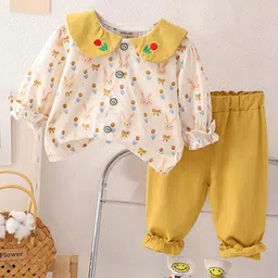 INCLUD Girls Printed Top With Trousers-picture-16