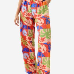 The Souled Store Leafy Charm Women Floral Printed Parallel Trouser-image-71