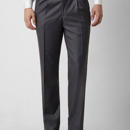 Van Heusen Men Mid Rise Slim Fit Formal Trousers-picture-16