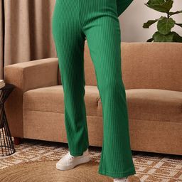 STREET 9 Women Relaxed Mid-Rise Bootcut Trousers-picture-16