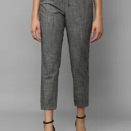 Allen Solly Woman Women Checked Cropped Trouser-image-58