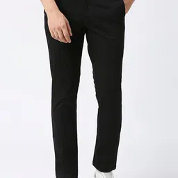 Basics Men Tapered Fit Mid-Rise Cotton Trousers-image-86