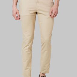 Parx Men Textured Tapered Fit Mid Rise Trousers-image-31