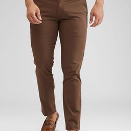 Parx Men Tapered Fit Trousers-image-69
