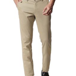 Basics Men Cotton Tapered Fit Trousers-picture-41