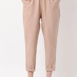 BLACK & BLAH BLAH Women Relaxed Loose Fit Trousers-image-70
