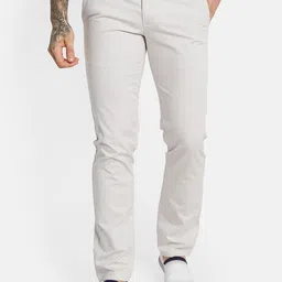 Octave Men Solid Mid-Rise Regular fit Cotton Regular Trousers-image-54