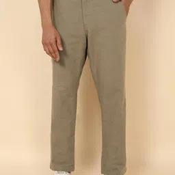 Fabindia Men Mid-Rise Cotton Chinos-image-80