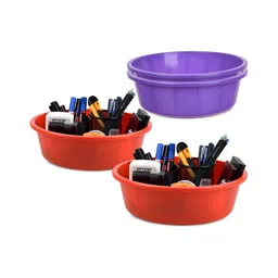 Kuber Industries Purple Set of 4 Regular Desk Organiser Organisers-18