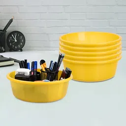 Kuber Industries Yellow Set of 6 Regular Desk Organiser Organisers-48
