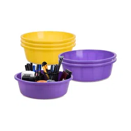 Kuber Industries Yellow Set of 6 Regular Desk Organiser Organisers-56