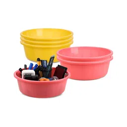 Kuber Industries Yellow Set of 6 Regular Desk Organiser Organisers-57