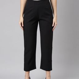 SHOWOFF Mid-Rise Regular Fit Cotton Comfort Casual Trousers-image-54