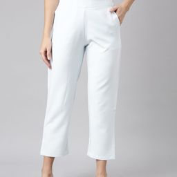 SHOWOFF Mid-Rise Regular Fit Cotton Comfort Casual Trousers-image-66