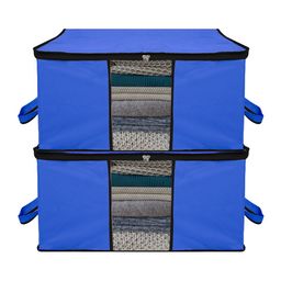 Kuber Industries Blue 2 Pieces Storage Organisers-image-104