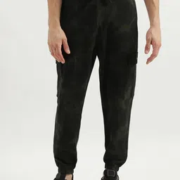 United Colors of Benetton Men Camouflage Printed Pure Cotton Joggers-image-46