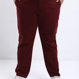HIGHLANDER Men Plus size Regular Fit Chinos Trousers-image-76