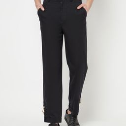 Crimsoune Club X Nikhil Thampi Men Black Urban Slim Fit Trousers-image-33
