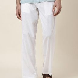 Fabindia Men Mid-Rise Cotton Trousers-image-65