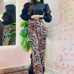 TANDUL Women Geometric Printed Original Parallel Trousers-image-8