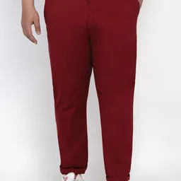 John Pride Men Plus Size Mid-Rise Chinos Trousers-picture-12