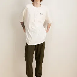 DeFacto Men Mid-Rise Pure Cotton Cargos-image-41