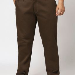 HJ HASASI Men Plus Size Relaxed Fit  Mid-Rise Chinos Trousers-picture-23