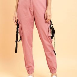 MINT STREET Women Mid-Rise Pure Cotton Joggers-image-95