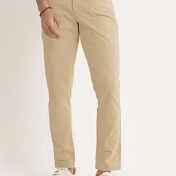 Andamen Men Ultra Slim Fit Mid-Rise Plain Cotton Chinos-image-65
