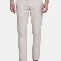 Blackberrys Men Beige B-95 Slim Fit Chinos Trousers-image-42
