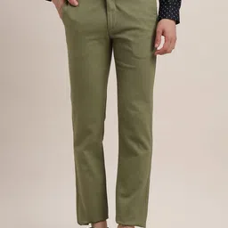 Turtle Men Relaxed Skinny Fit Chinos Trousers-image-81