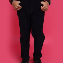 V-Mart Boys Mid-Rise Corduroy Weave Cotton Trousers-image-32
