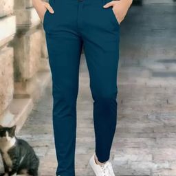 FUBAR Men Relaxed Slim Fit Easy Wash Chinos Trousers-picture-9