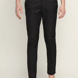 Blackberrys TechPro Men Phoenix Fit Slim Fit Low-Rise Easy Wash Trousers-image-4