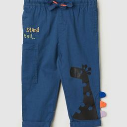 max Girls Graphic Printed Mid-Rise Pure Cotton Trousers-image-18