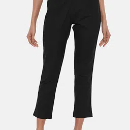 RANGMANCH BY PANTALOONS Women Black Pure Cotton Trousers-image-93