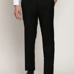 Cantabil Men Black Trousers-picture-6