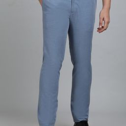 METAL Men Slim Fit Formal Trousers-image-38