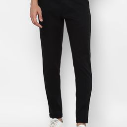 SIMON CARTER LONDON Men Black Slim Fit Cotton Trousers-image-40