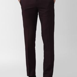 Van Heusen Men Slim Fit Formal Trousers-picture-32