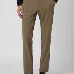Van Heusen Men Slim Fit Mid-Rise Formal Trousers-image-24