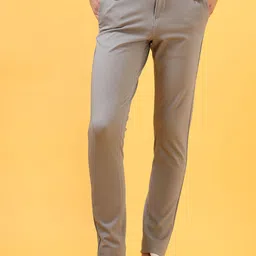 THINC Men Mid-Rise Slim Fit Chinos Trousers-picture-26