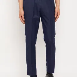 VEI SASTRE Men Mid-Rise Plain Smart Fit Formal Trousers-image-49