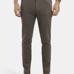 Jockey Men Textured Slim Fit Cotton Trousers-image-1